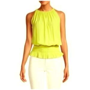 CATHERINE MALANDRINO Citron Top Size Small/Petite NWT